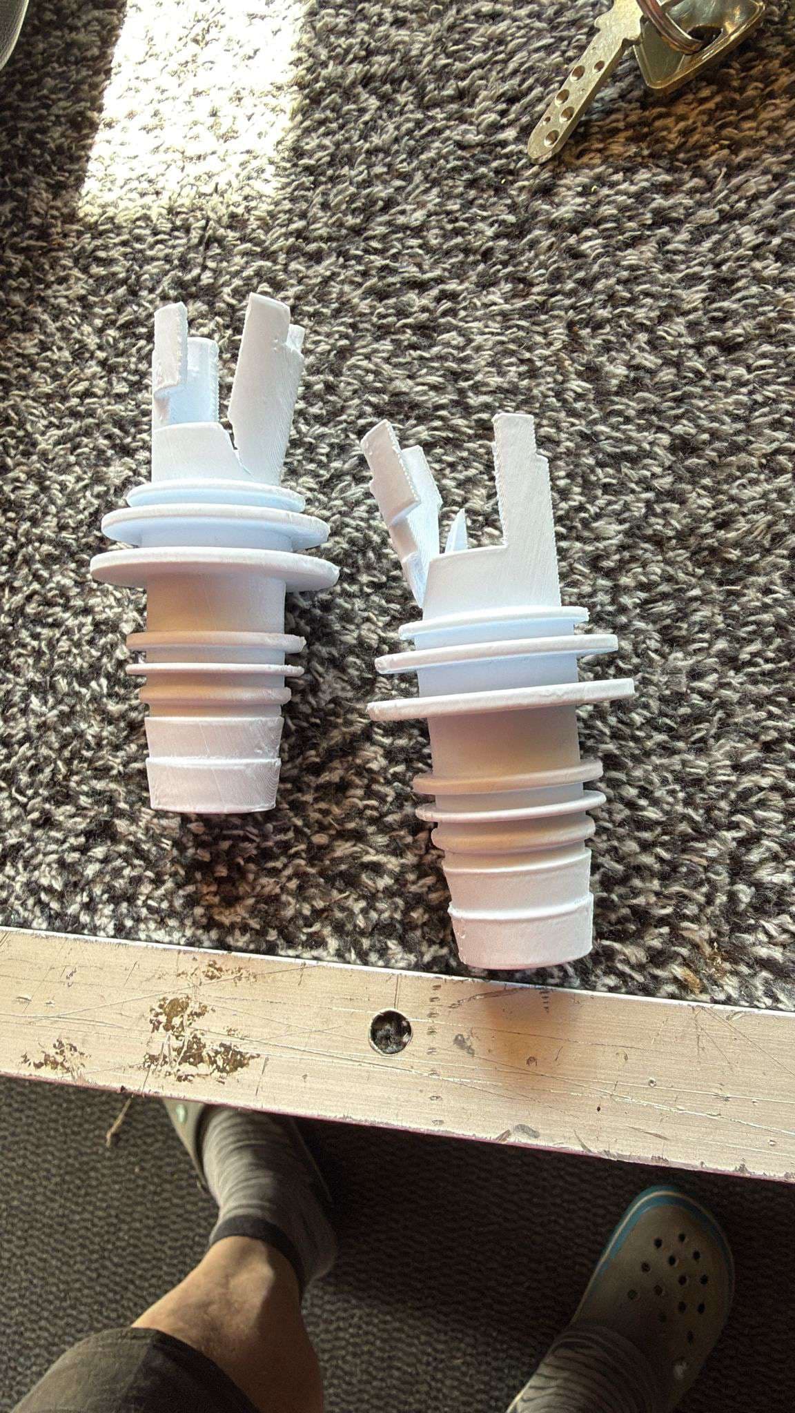 Pièce cassée imprimée en 3D par C3DP