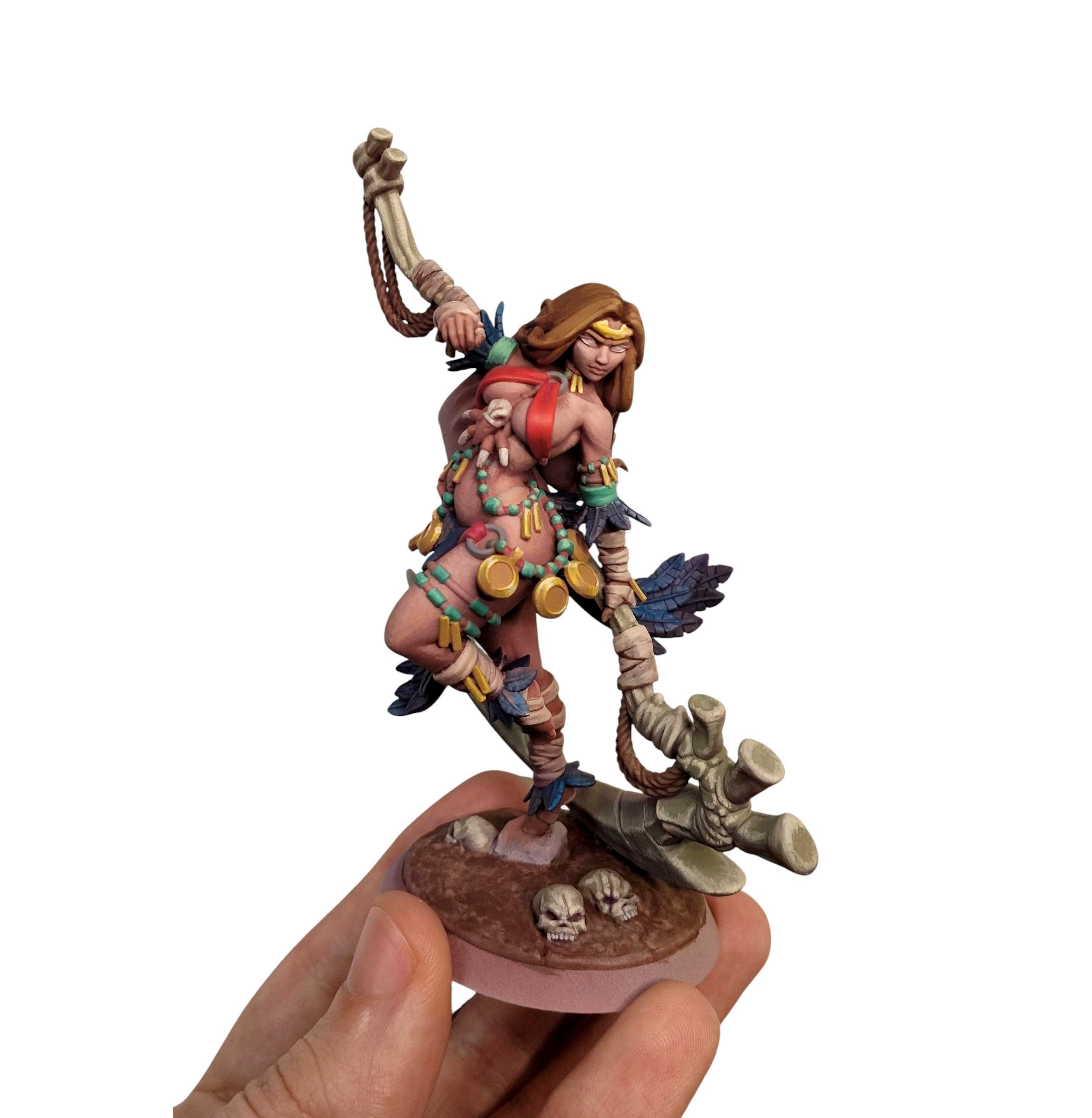 figurine peinte premium en exposition
